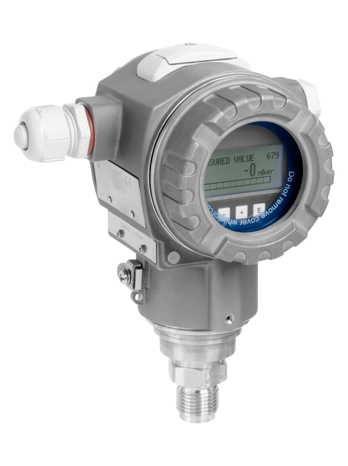 Cerabar S PMP71 stainless-steel field-housing option — official Endress+Hauser product photo; the devices in Barmaan's stock are the aluminium-housing build