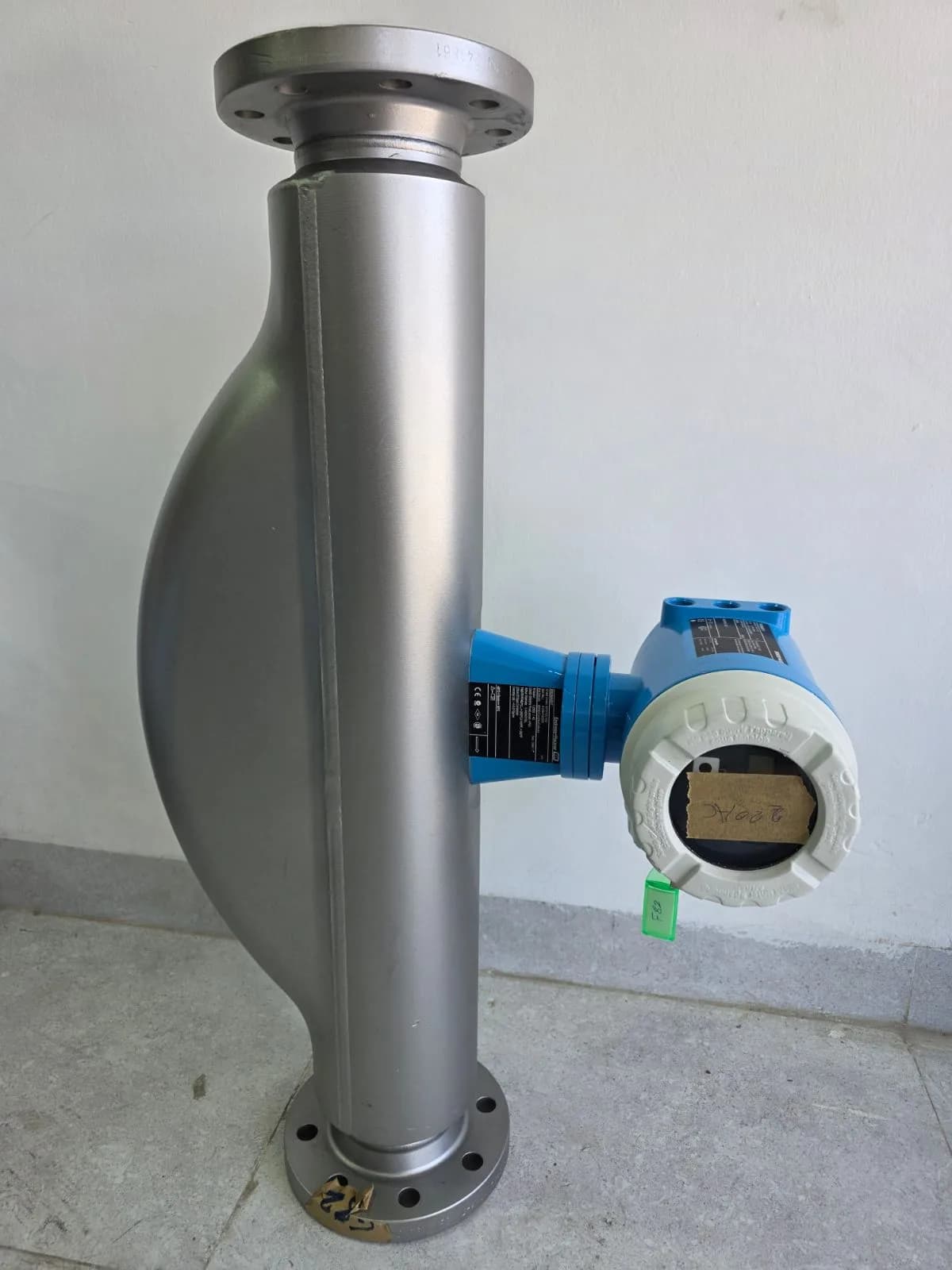 Endress+Hauser Promass 80F Coriolis mass flowmeter — DN80 unit in Barmaan's warehouse