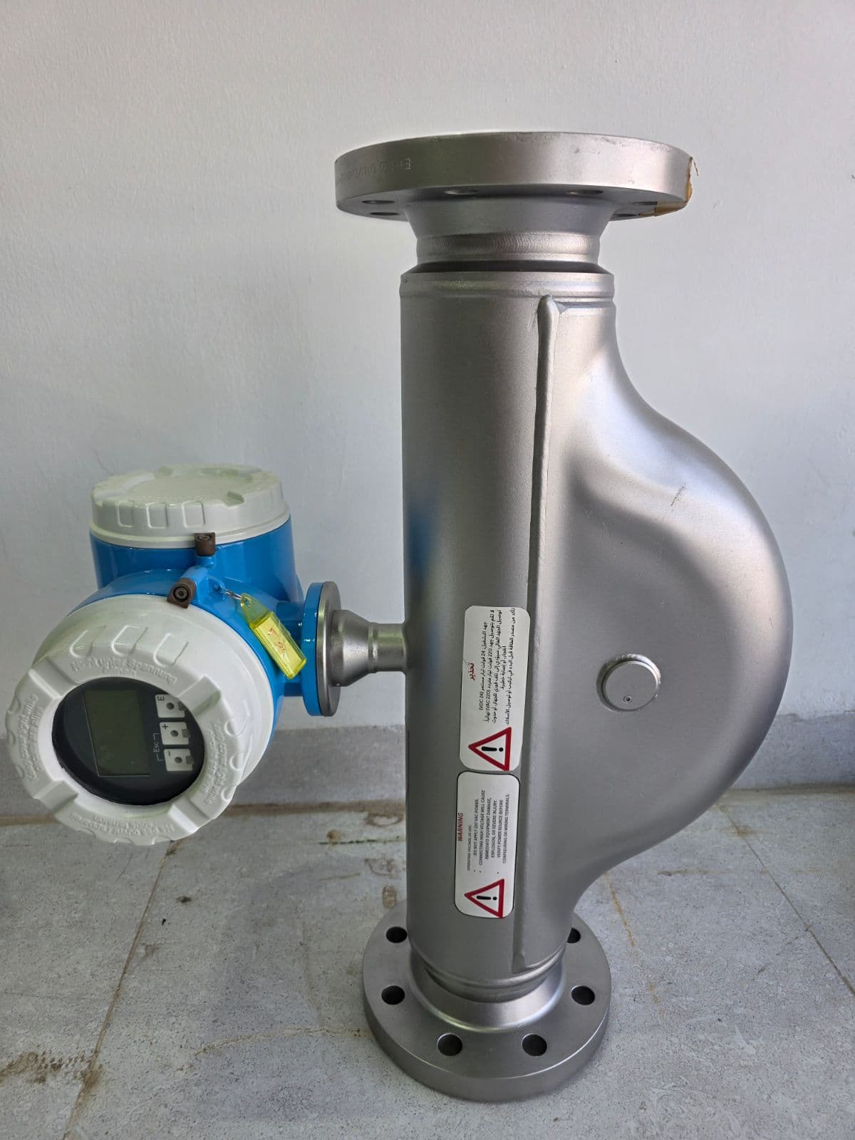 Second Promass 83E DN80 unit with 4-line Touch Control display