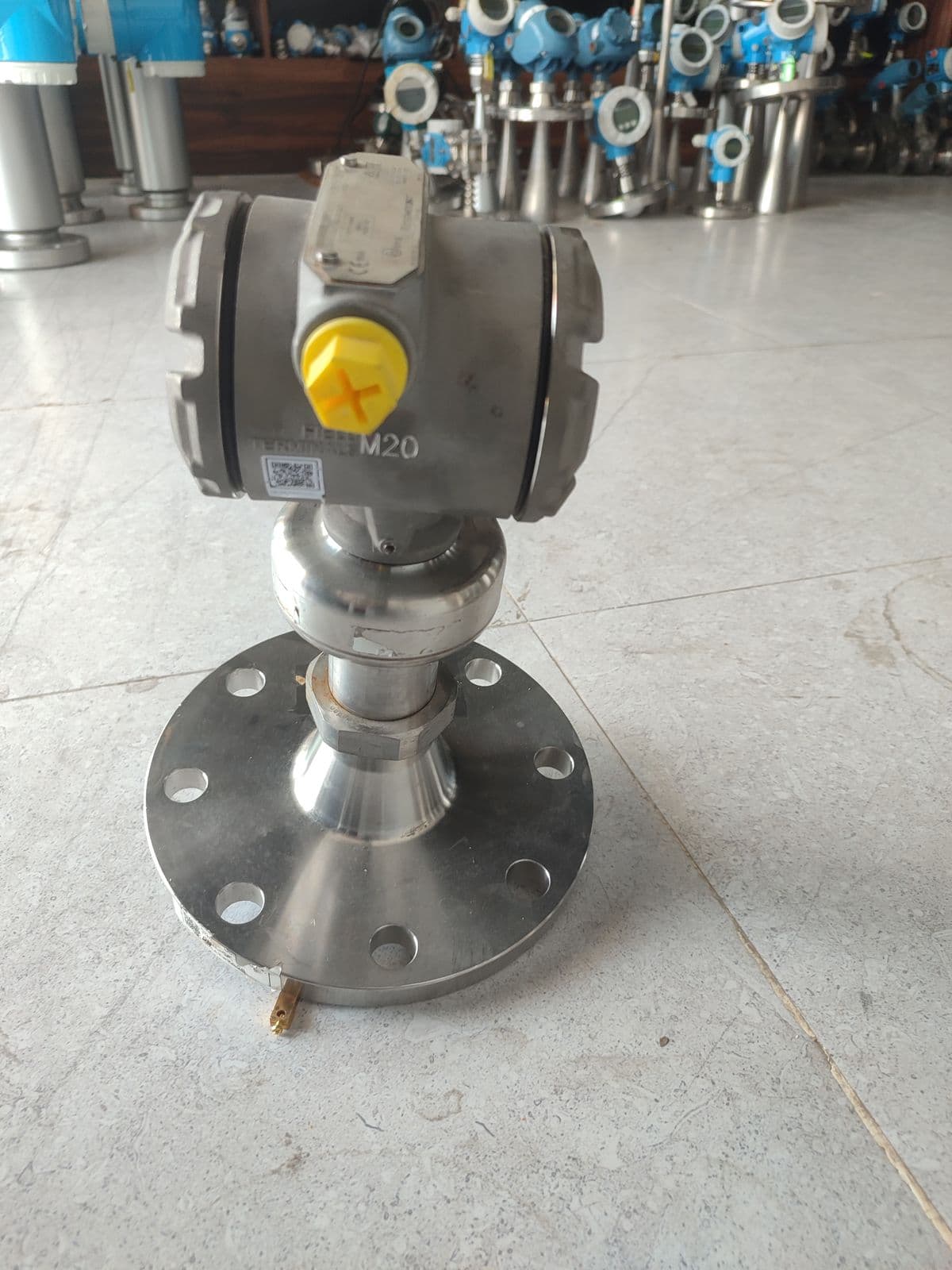 Rosemount (Emerson) radar level transmitter — photographed in Barmaan's warehouse