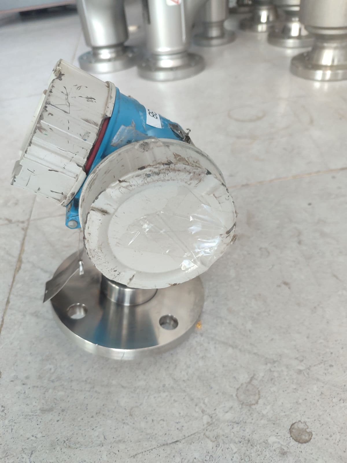 Endress+Hauser Micropilot FMR52 radar level transmitter — DN 50 · PN 16 (EN 1092-1) unit in Barmaan's warehouse